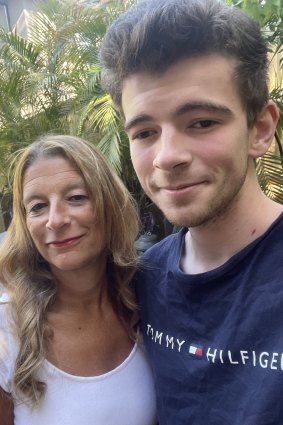 Callum Treanor and his mum Judith were thrilled with his results this morning.