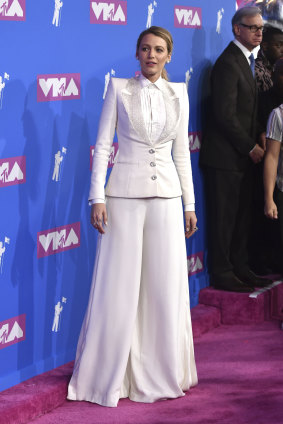 Suiting herself ... Blake Lively in Ralph & Russo at the VMAs.