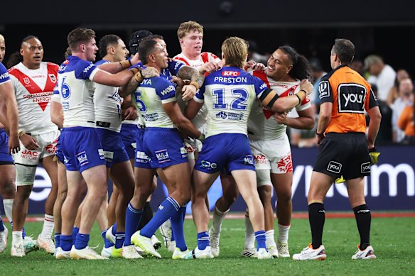 The Dragons and Bulldogs clash in Vegas.
