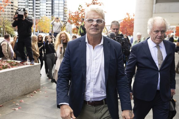 David McBride, pictured outside the ACT Supreme Court before his sentencing on Tuesday.