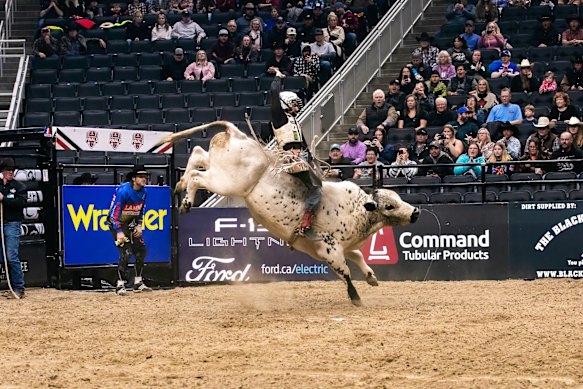 Braith Nock during his days as a bull rider.