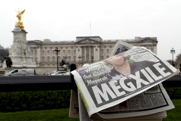 A discarded newspaper outside Buckingham Palace after the interview went to air. 