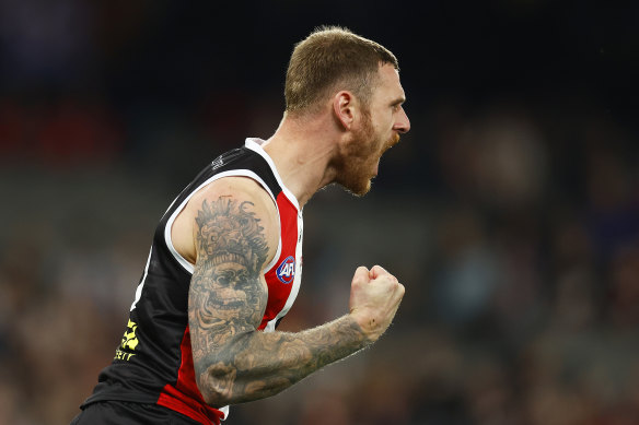 Tim Membrey has played 160 games over 10 seasons in the AFL.