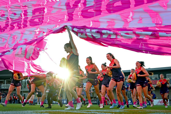 The Demons run out at Casey Fields.