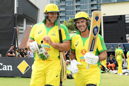 Matthew Hayden (left) leapt to the defence of his former opening partner Justin Langer (right) this week.