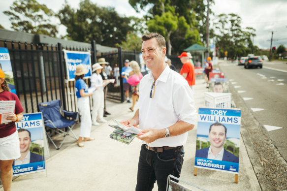 Independent candidate for Wakehurst Michael Regan today.