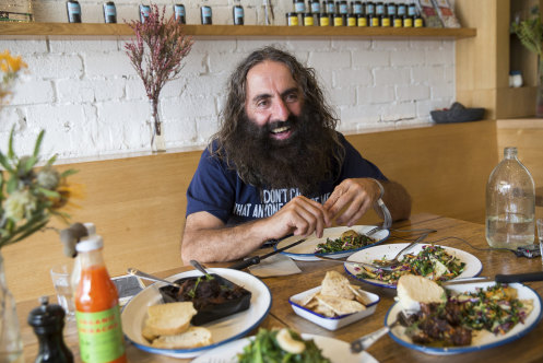 Costa Georgiadis at Mabu Mabu cafe in Yarraville.
