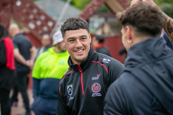 Jamayne Taunoa-Brown during the Indigenous All Stars