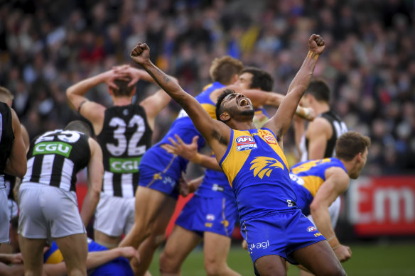 West Coast broke Collingwood hearts in 2018.