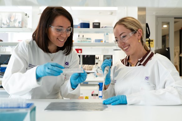 Queensland Brain Institute neuroscientist Dr Matilde Balbi is guiding Chantelle's research project. 