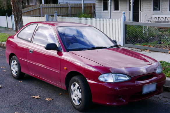 A 1999 Hyundai Excel. It’s no Ferrari, but it gets the job done.