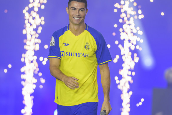 Al Nassr star signing Cristiano Ronaldo.