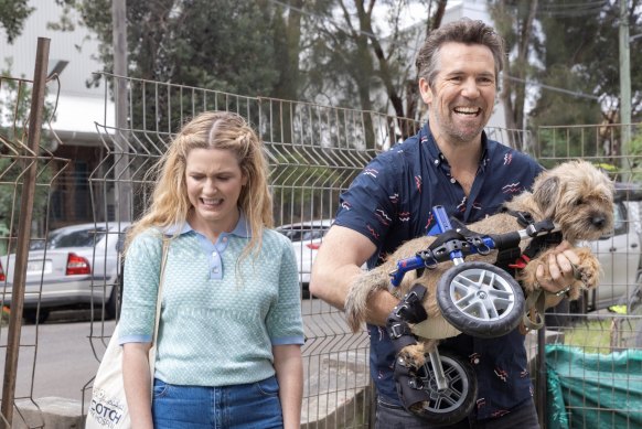 A funny thing happened with Australian TV this year: Harriet Dyer and Patrick Brammall in Colin From Accounts.