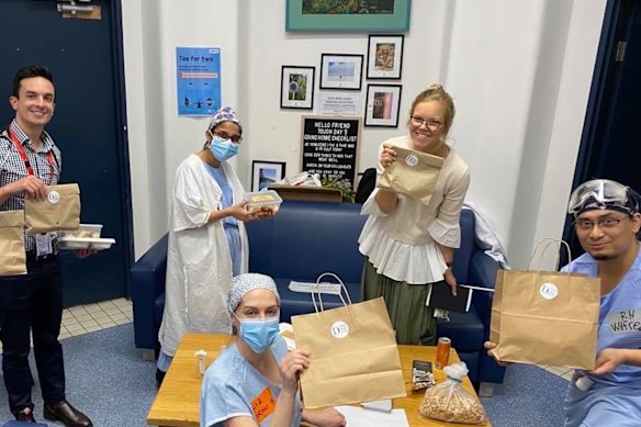 RPA Hospital receive meals from the Feed our Heroes initiative. 