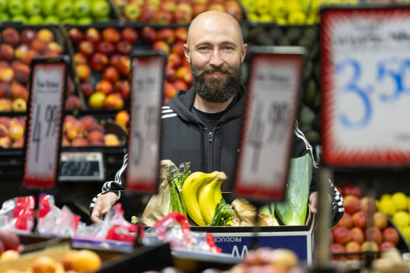 Remy Muller says his weekly fresh produce bill had almost doubled in recent months.