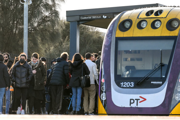 Booming suburbs along the Melton and Wyndham lines are still serviced by V/Line trains.