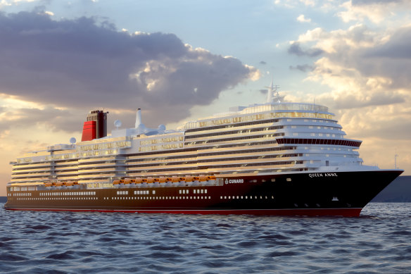 Cunard's final ship, the Queen Anne, will sail to Australia.