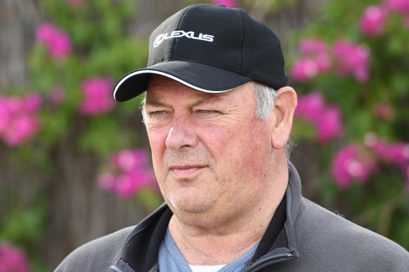 Trainer Mike Moroney has been hospitalised with lung and breathing issues.