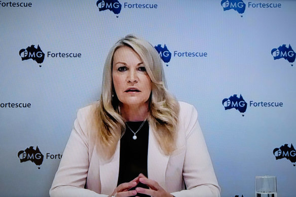 Fortescue Metals Group chief executive Elizabeth Gaines declared a target of making green hydrogen “the most globally traded seaborne energy commodity in the world”.