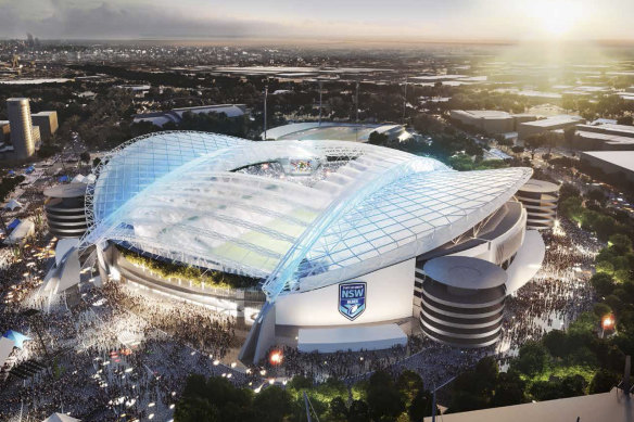 The new design will provide roof coverage to "100 per cent" of fans, according to a design report for the project. 
