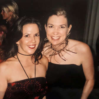 Writer Judi McCrossin and co-producer Amanda Higgs at the Logies in 2003, after receiving a Logie for the show.