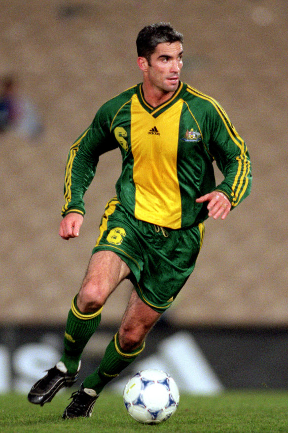 Foster played 29 games for the Socceroos and still turns out for Waverley Old Boys’ club.
