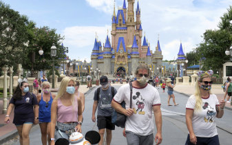 With COVID cases on the rise, cancellations have also been mounting at the Magic Kingdom at Walt Disney World in Florida.