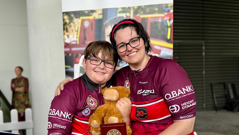 Sam’s son was badly burned as a baby. She rode 800km to help other kids like him
