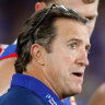Where to now: Western Bulldogs coach Luke Beveridge is in the spotlight heading into Saturday’s clash against Richmond.