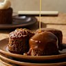 Gluten-free sticky date puddings.