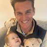 Lewis Rankin with baby Rosie, who was born a year after his firstborn, Poppy, was lost to stillbirth.