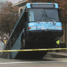 Sinkhole opens, swallows part of Pittsburgh bus during peak hour