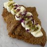 Creme de la Creme Patisserie’s knafeh croissant riffs on the sweet, cheesy Middle Eastern dessert.