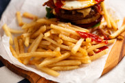 The crisp fries to accompany the great Aussie burger by Nagi Maehashi.