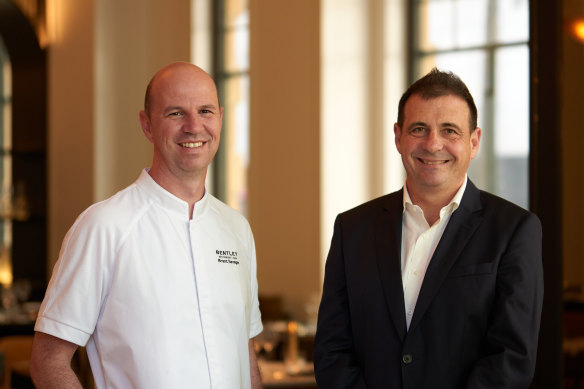 Brent Savage (left) and Bentley Group’s Nick Hildebrandt.