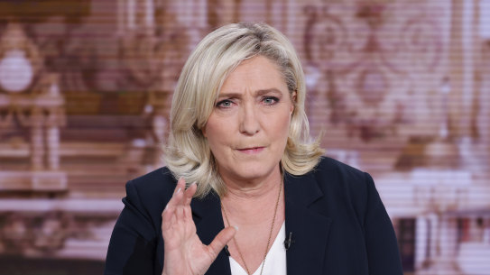 French far-right presidential candidate Marine Le Pen.