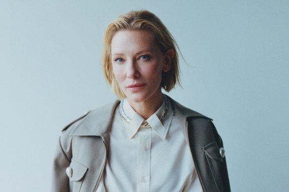 Blanchett is up for a possible third Oscar win with her role as a fierce
conductor in Tár.
