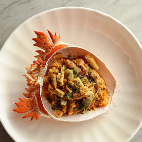 Crab casino with grissini pangrattato.