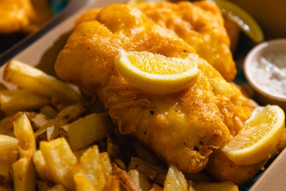 Fish and chips at Edita’s.