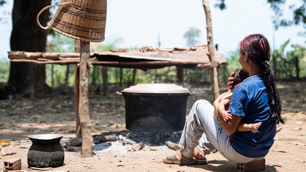 Child marriage is common in Cambodia. This girl was forced into marriage at just 16.