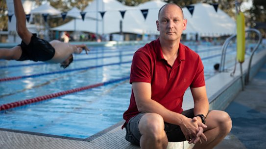 Revesby Workers Swim Club president Adam Rutter supports the proposed ban.