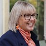 Independent Michelle Milthorpe campaigning in Albury.