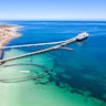 Cruise ship at Wallaroo on the Yorke Peninsula.