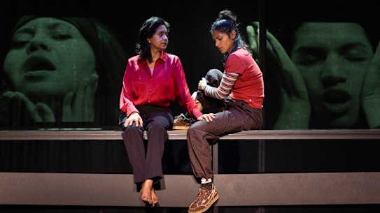 Michelle Perera (left) and Sarah Fitzgerald star in The Supposed To Be.