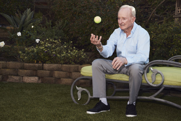 Rod Laver at home in California. Now 80, he has recovered from a crushing stroke: “I couldn’t talk. I couldn’t tell the time. I couldn’t do anything,” he says.