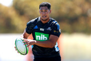 Roger Tuivasa-Sheck during a Blues Super Rugby training session.