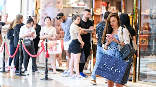 “I could have my Gucci on, I could wear my Louis Vuitton”: Luxury brands are booming despite the downturn in consumer confidence.