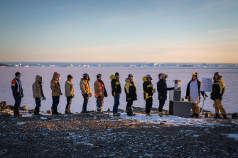 Voting in Antarctica, 2019.