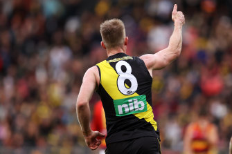Jack Riewoldt was crucial in the Tigers’ win.