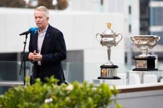 Tennis Australia chief executive Craig Tiley on Saturday.